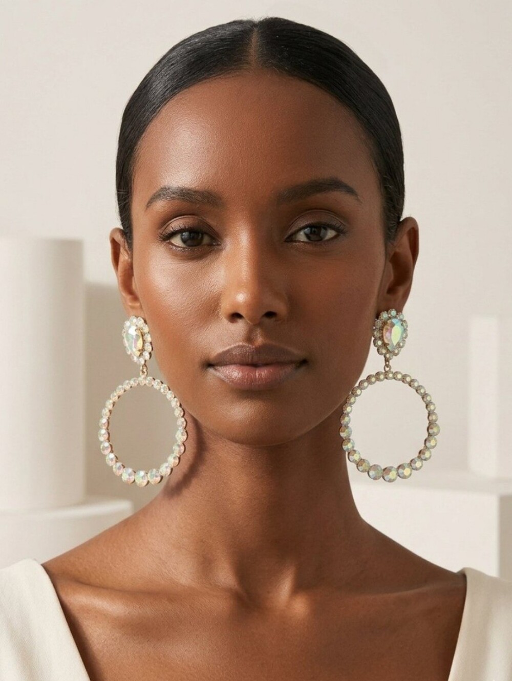 NEW Bedazzled Hoop Earrings
